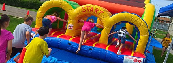 Mega Thrill Three Lane Obstacle Course
